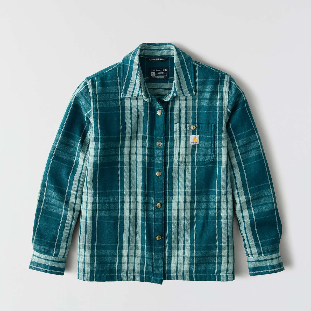 Women's TENCEL™ Fiber Series Loose Fit Twill Plaid Shirt