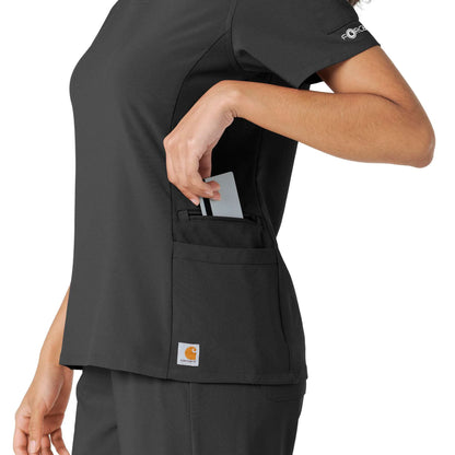 Women's Force Cross-Flex Knit Panel Scrub Top