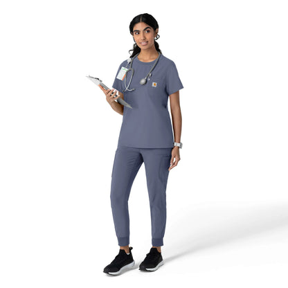 Women's Force Cross-Flex Crew Neck Scrub Top