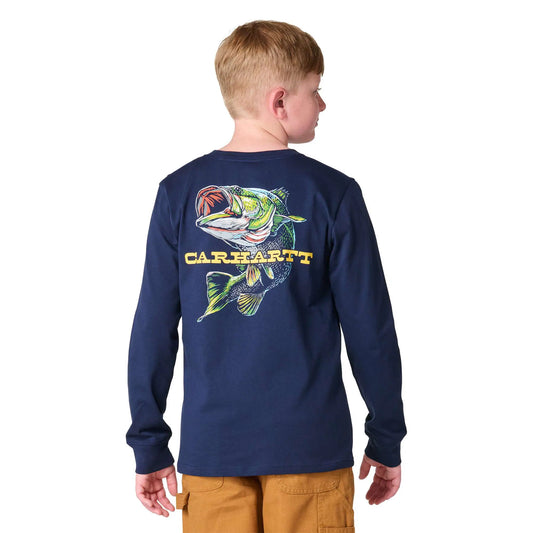 Boys' Long Sleeve Fish T-Shirt (Toddler/Child/Youth)