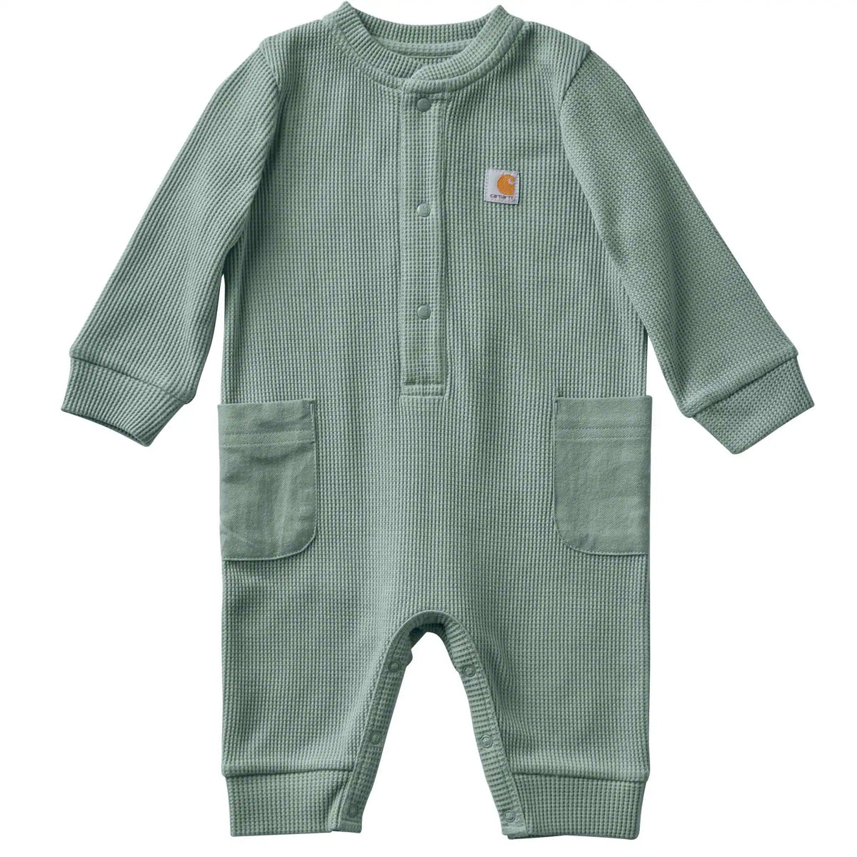 Kids' Long Sleeve Thermal Henley Coverall (Baby)