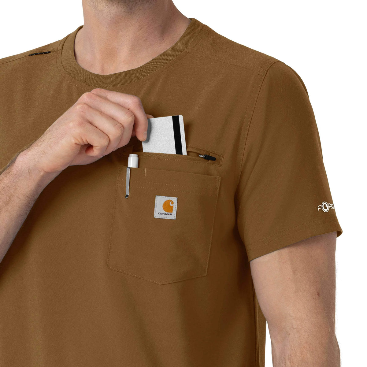Force Cross-Flex Crew Neck Scrub Top