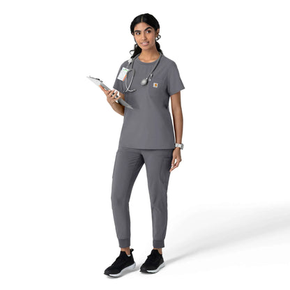 Women's Force Cross-Flex Crew Neck Scrub Top