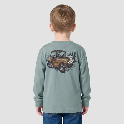 Boys' Long Sleeve Utility Vehicle Pocket T-Shirt (Toddler/Child/Youth)