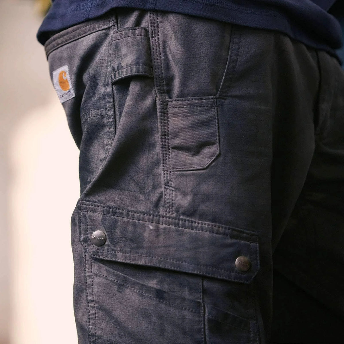 Relaxed Straight Ripstop Double-Front Cargo Pant