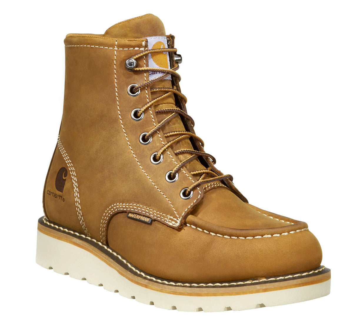 Women's Waterproof 6" Moc Steel Toe Wedge Work Boot