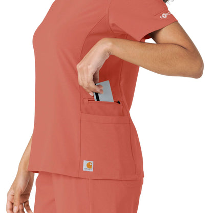 Women's Force Cross-Flex Knit Panel Scrub Top