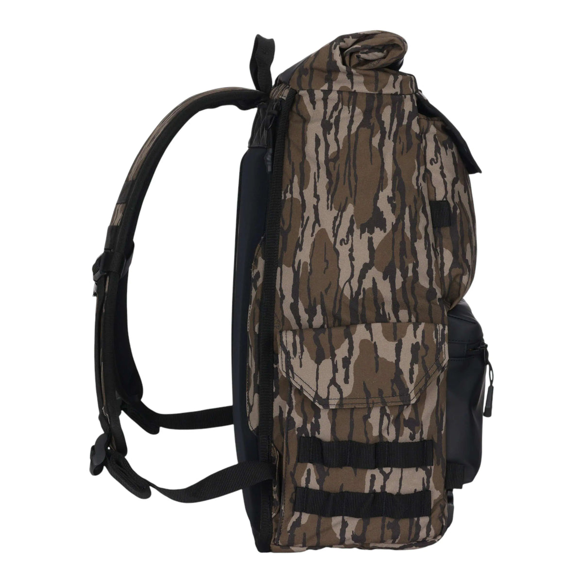 40L Nylon Roll-Top Backpack