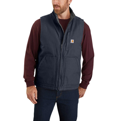 Washed Duck Mock-Neck Vest