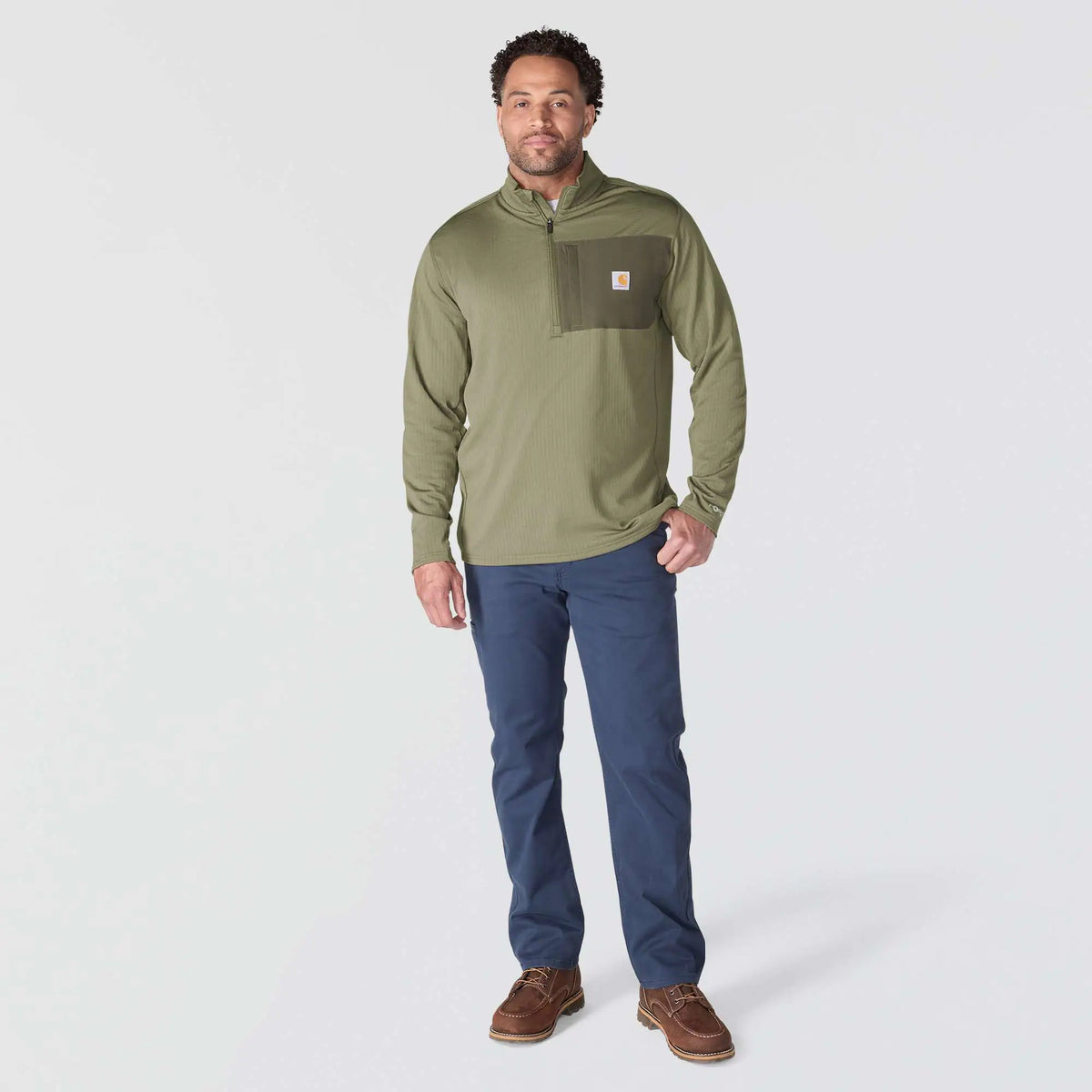 Force Ironwood Relaxed 1/2-Zip Mock Neck