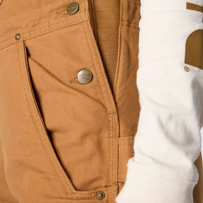 Women's Washed Duck Insulated Bib Overall