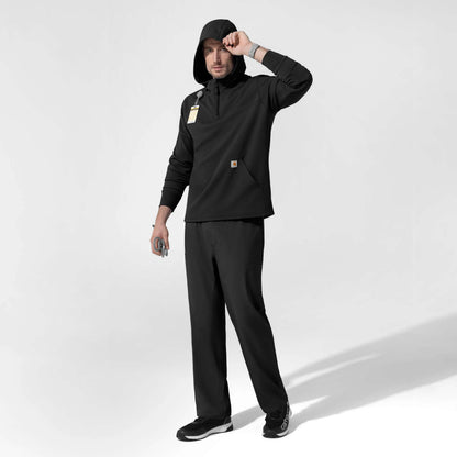 Layers Quarter Zip Waffle Hoodie