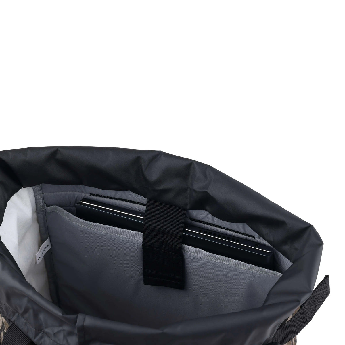 28L Nylon Cinch-Top Convertible Tote Backpack