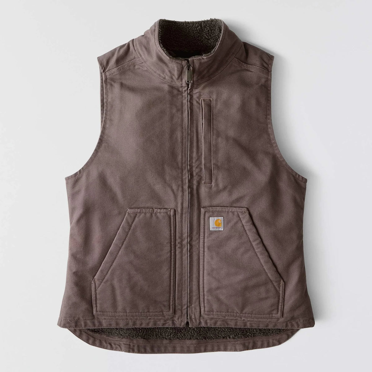 Women's Washed Duck Mock Neck Vest