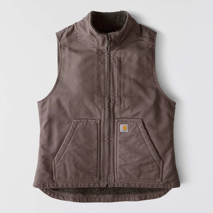 Women's Washed Duck Mock Neck Vest